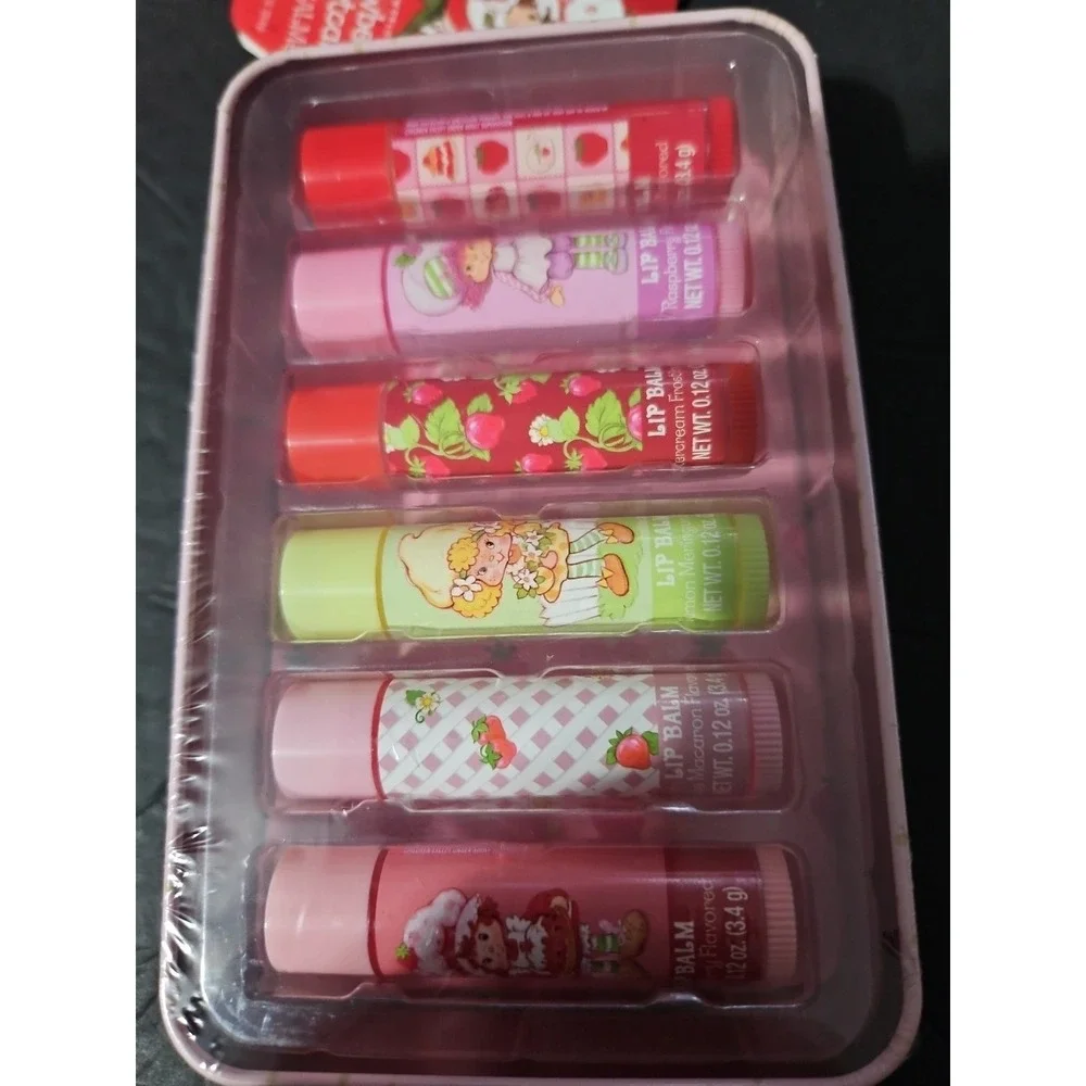 Taste Beauty The World Of Strawberry‎ Shortcake 6 Lip Balm Set New Sealed